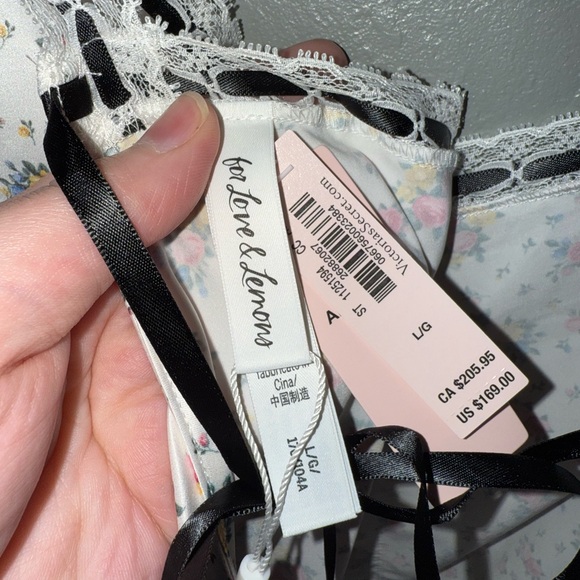 NWT For Love & Lemons Samantha Maxi Slip Dress - Picture 8 of 10